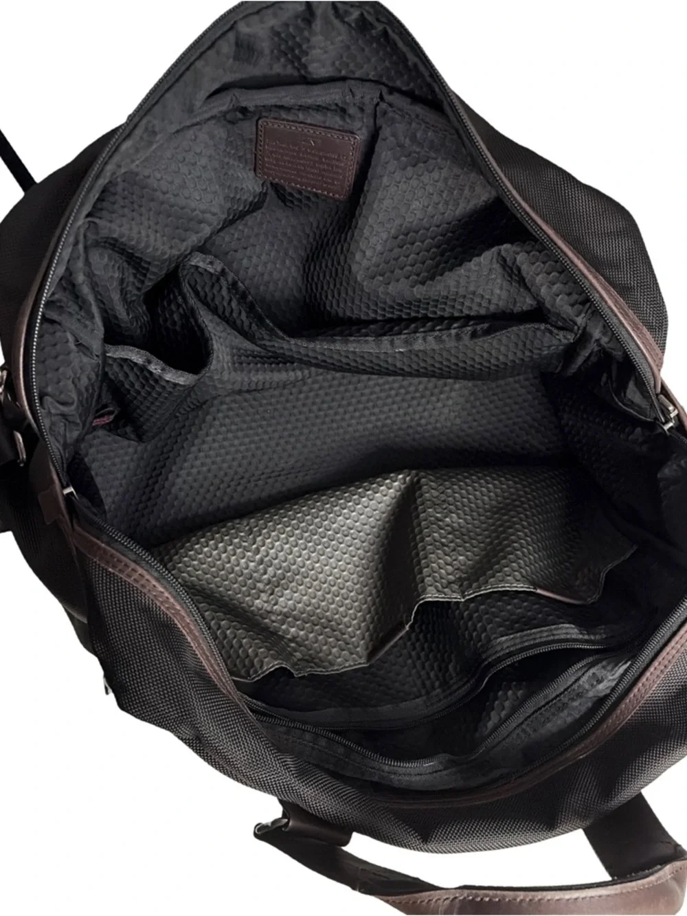TUMI Alpha Bravo Essential Tote Black & Brown Travel Bag